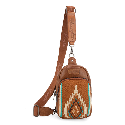 Bolso Crossbag Wrangler Cruzada Café Telar WG174-210BR