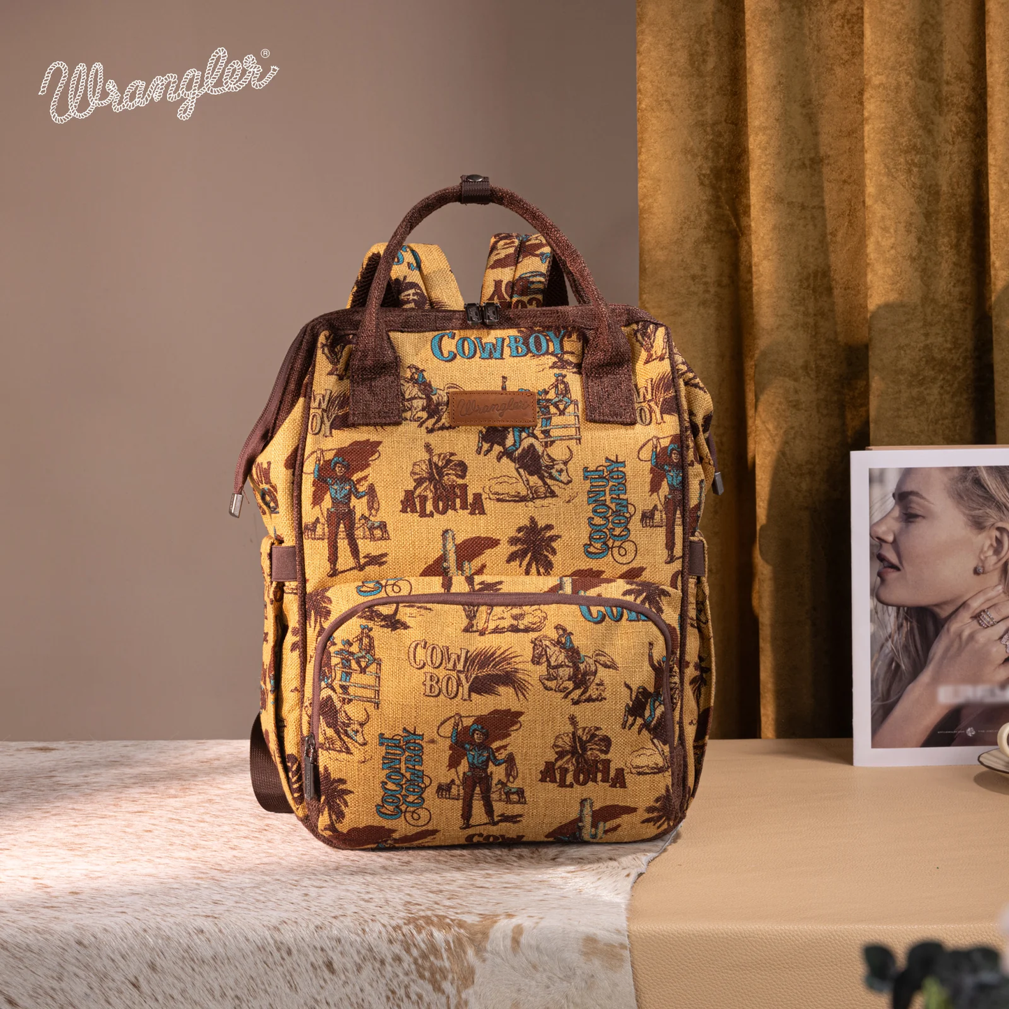 BOLSO MOCHILA WRANGLER MOSTAZA WG60-9110DK-YL