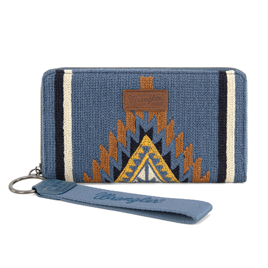 Cartera Wrangler Telar Azteca Azul Jeans WG174-W0062JN