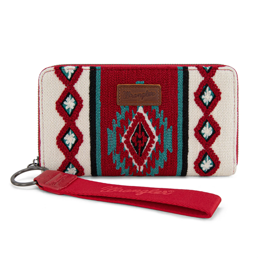 Cartera Wrangler Telar Azteca Borgoña WG174-W0062BDY