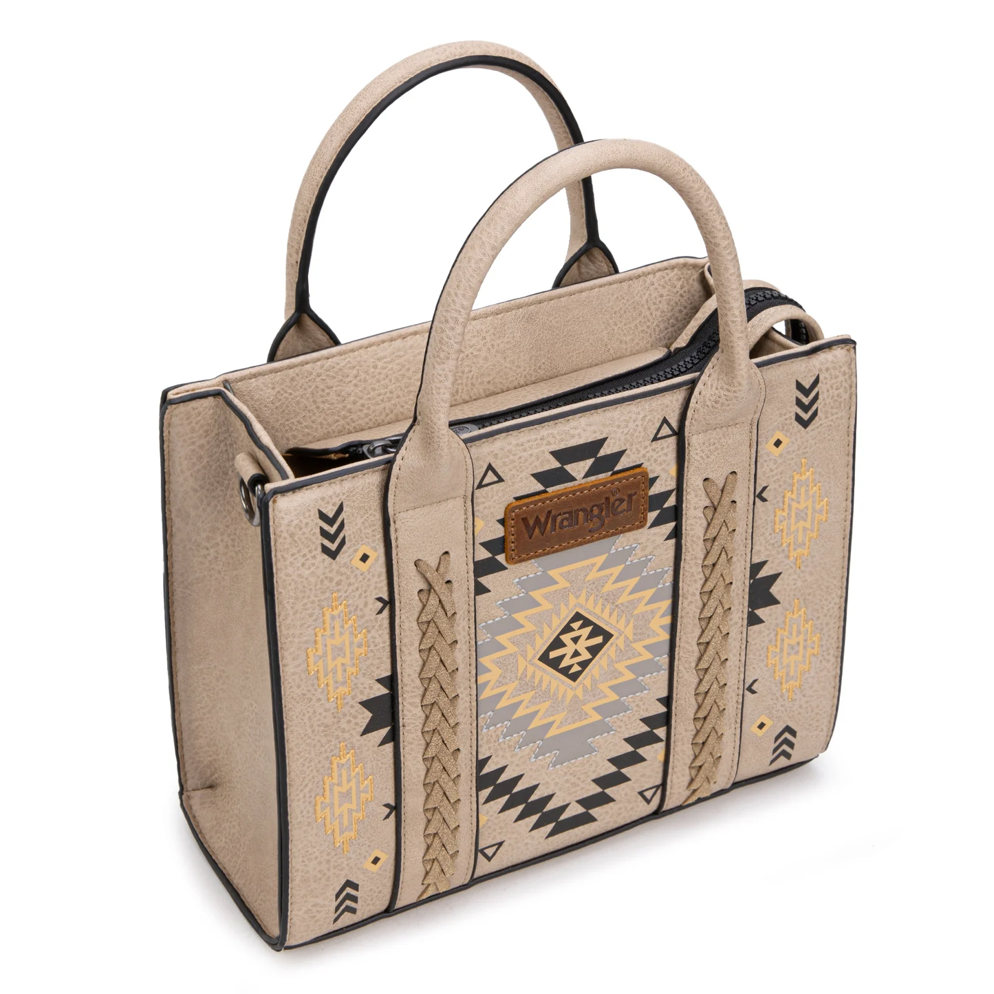 Bolso Wrangler Tote Bag Patrón Pintado Azteca Pintado Khaki WG2206-8120SKH