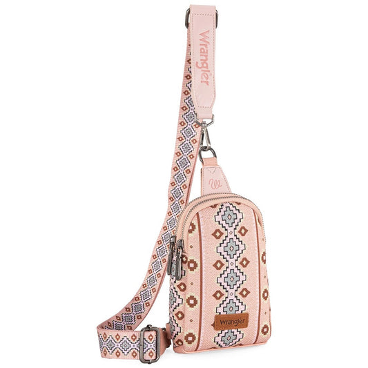 Bolso Crossbag Wrangler Cruzada Rosa Claro WG2205-210PK