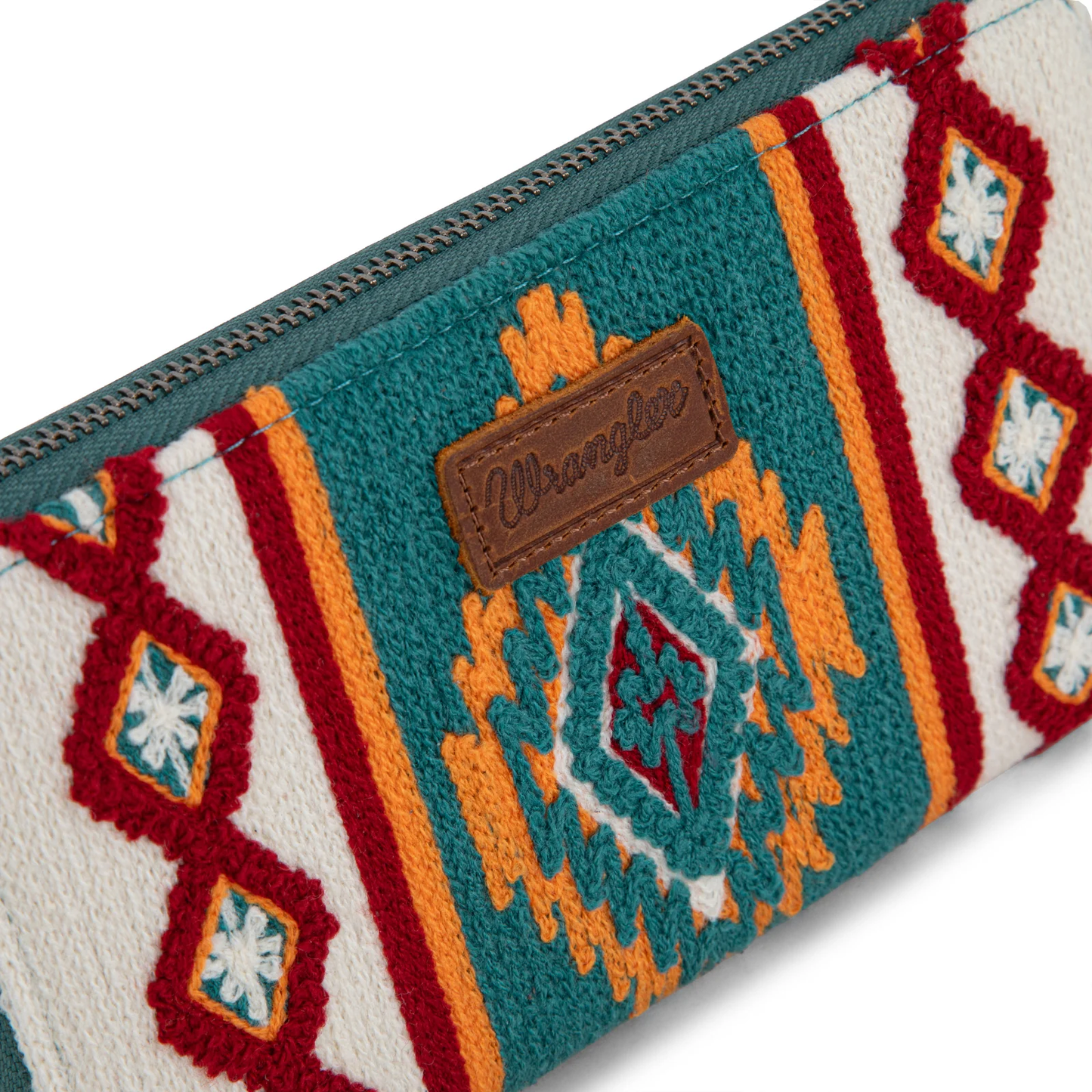 Cartera Wrangler Telar Azteca Beige con Azul WG174-W0062NY