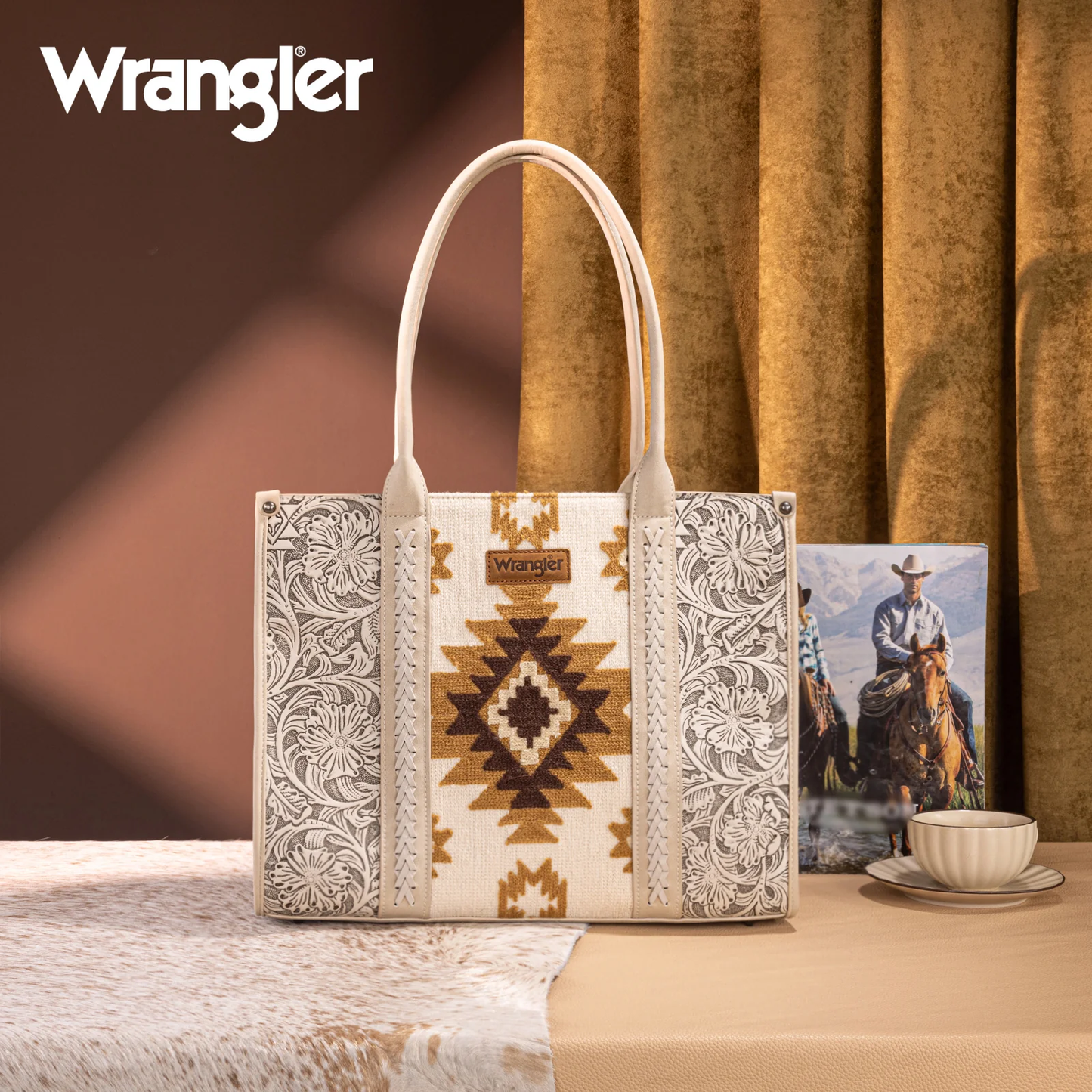 BOLSO WRANGLER GRANDE CINCELADA BEIGE WG226G-8119BG