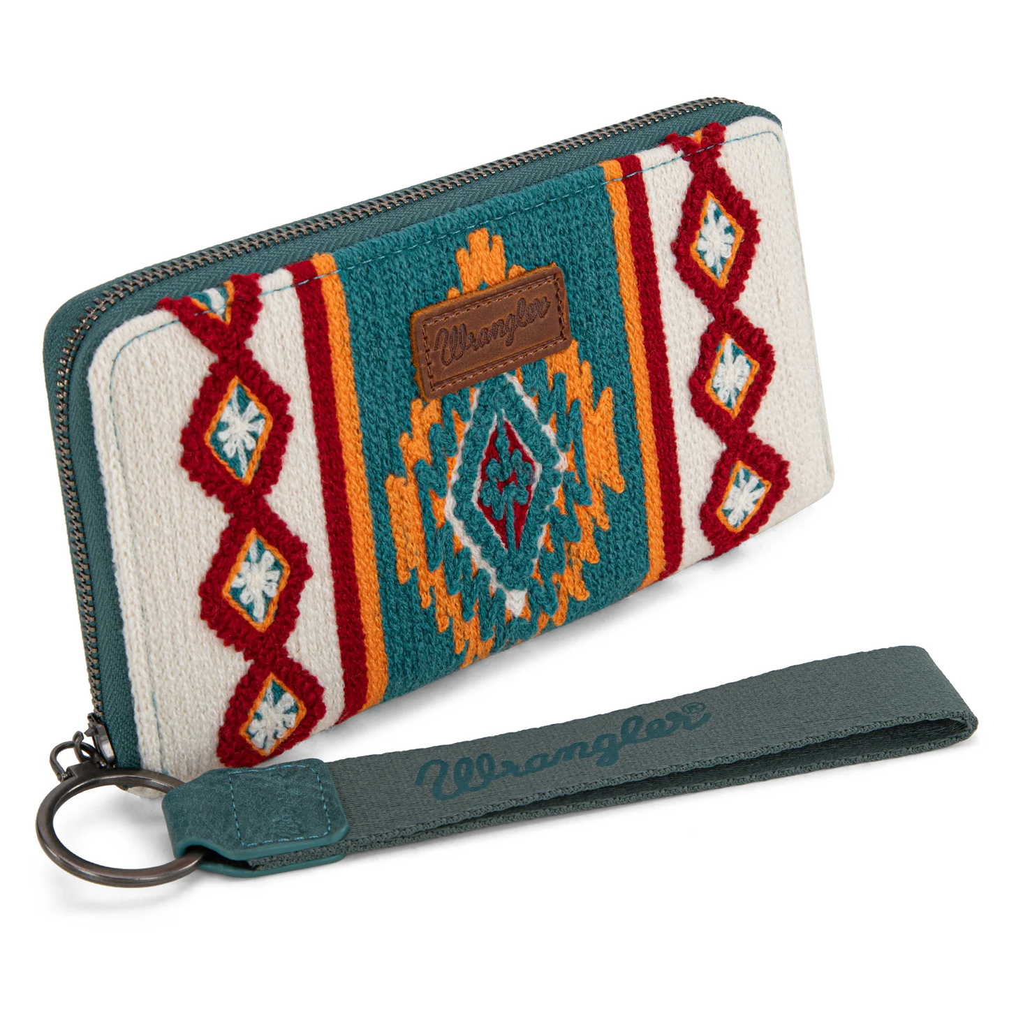 Cartera Wrangler Telar Azteca Beige con Azul WG174-W0062NY