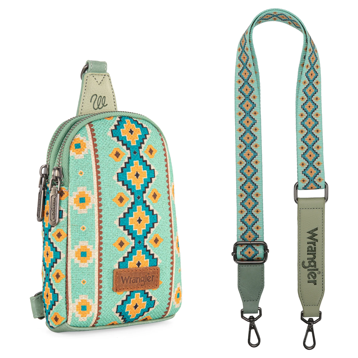 Bolso Crossbag Wrangler Cruzada Verde WG2205-210LGN