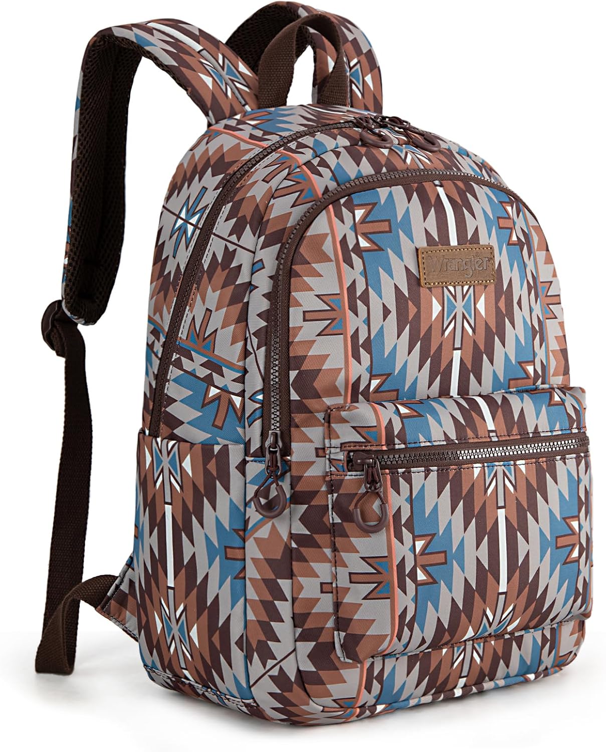 Mochila Back Pack Wrangler Estampado Azteca Café Oscuro WG2206-9110CF