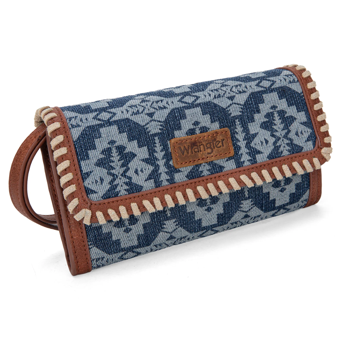 Cartera Wrangler Con Correa Larga Encorrillada Mezclilla Azul WG2212-W012JN
