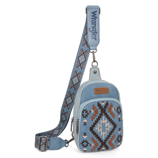 Bolso Crossbag Wrangler Cruzada Azul Jean WG2214-210JN