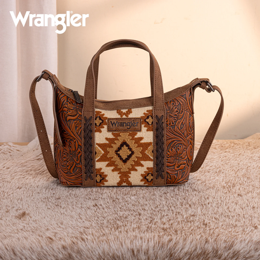 Bolso Wrangler Barco Cincelado Checotah Marron WG226-8605BR