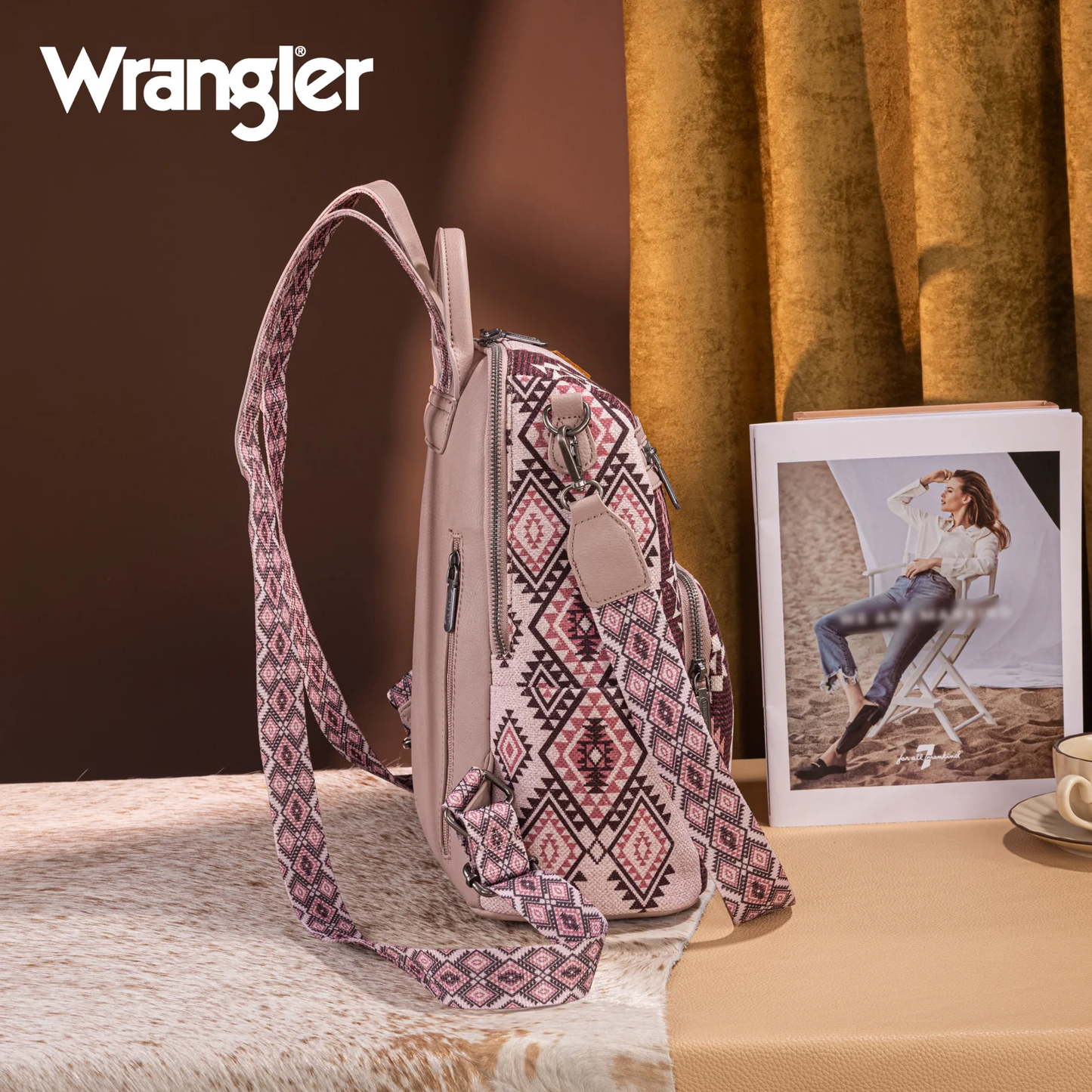 BOLSO/MOCHILA WRANGLER ESTAMPADO AZTECA WRANGLER TINTO WG213-9110PK