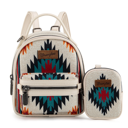 Bolso Mini Mochila Wrangler Hueso Con Monedero WG174-8600TN