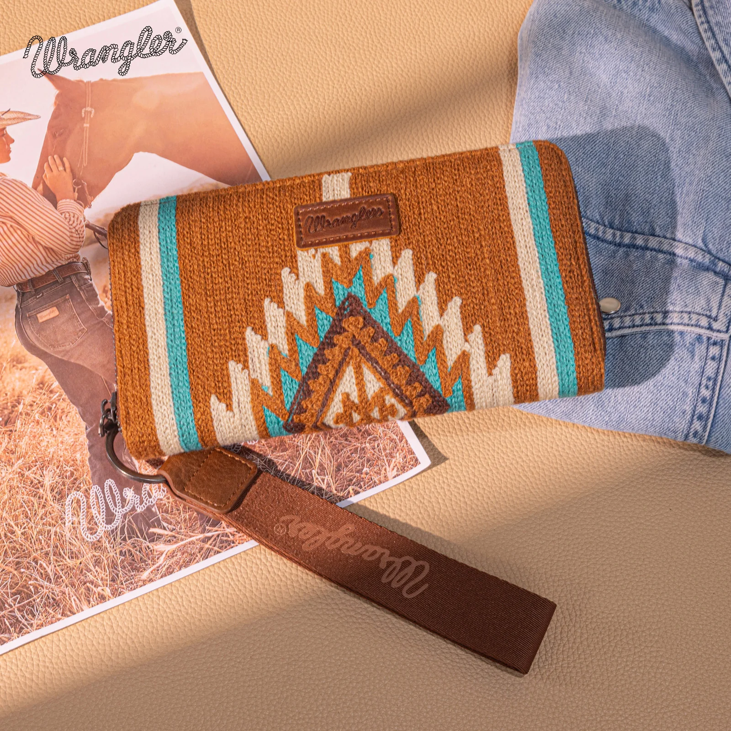 Cartera Wrangler Telar Azteca Café WG174-W0062BR